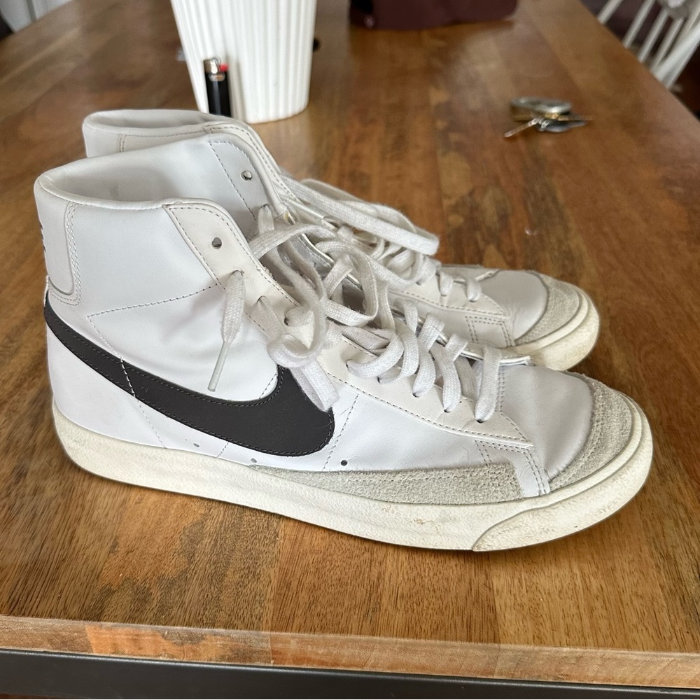 Nike blazer grey swoosh size 10